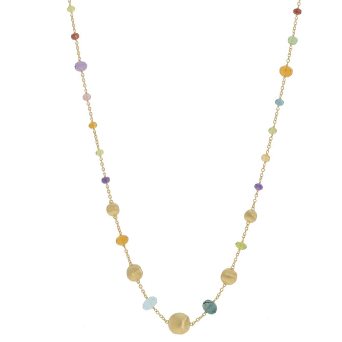 MARCO BICEGO collana Africa oro e gemme di colore, 92cm - immagine 3