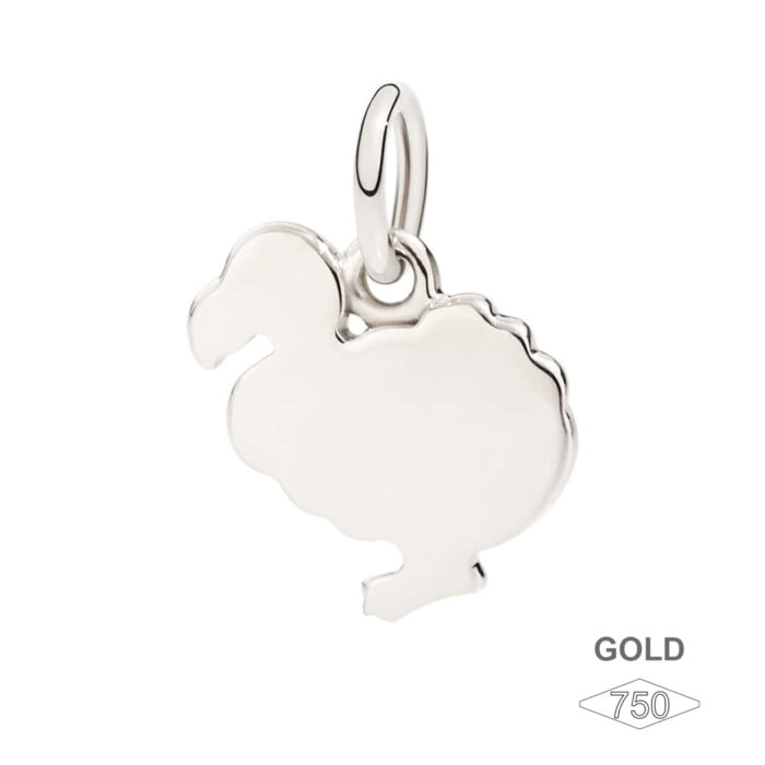 DODO ciondolo DoDo grande, oro bianco 18K