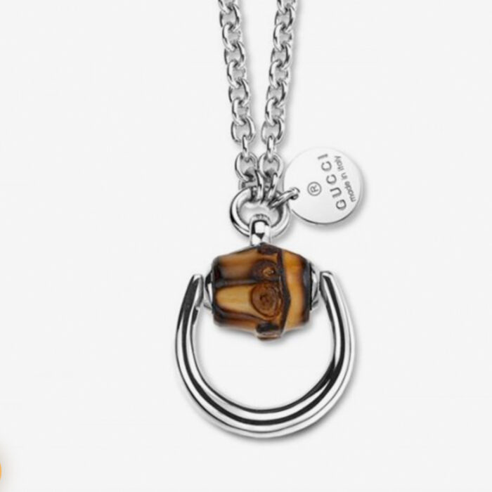 Gucci Horsebit Bamboo Sterling Silver Necklace - immagine 2