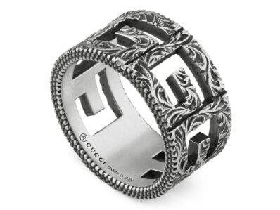 Gucci  Sterling Silver G Cube Motif Ring,  YBC551918001