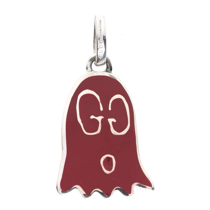 Gucci Sterling Silver Ghost Pendant Red, YBG458487001 - immagine 3