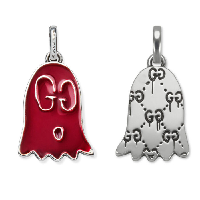 Gucci Sterling Silver Ghost Pendant Red, YBG458487001 - immagine 2