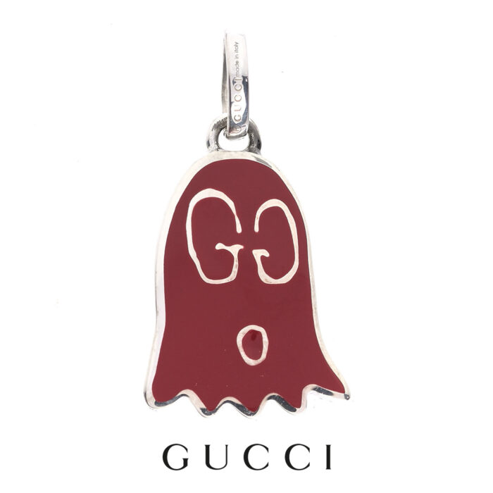 Gucci Sterling Silver Ghost Pendant Red, YBG458487001