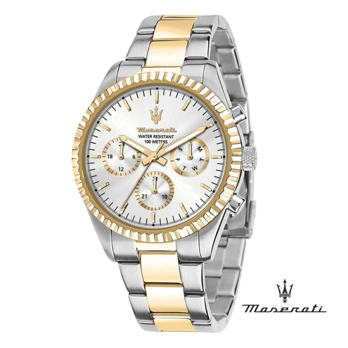 MASERATI men's watch Competizione collection, PVD Gold,  R8853100021