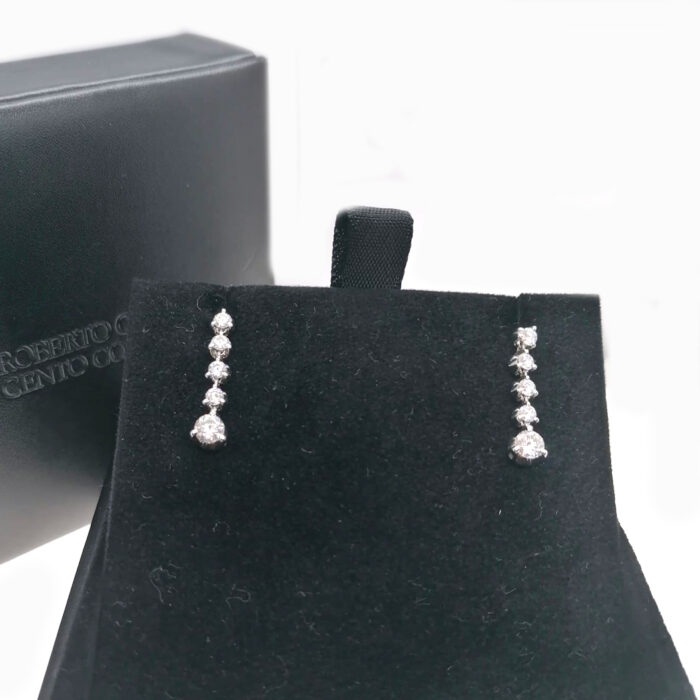 ROBERTO COIN Earrings 18K Cento Diamonds Cento 1.07ct - immagine 5