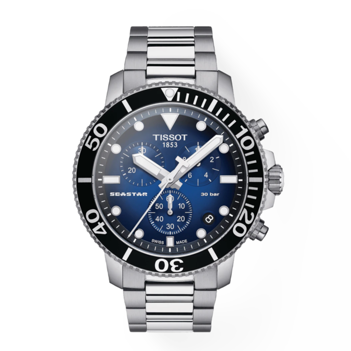 TISSOT Seastar 1000 Quarz, Chronograph, Blue, T1204171104101 - immagine 2