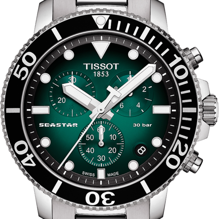 TISSOT Seastar 1000 Quarz, Chronograph, Green, T1204171109101 - immagine 2