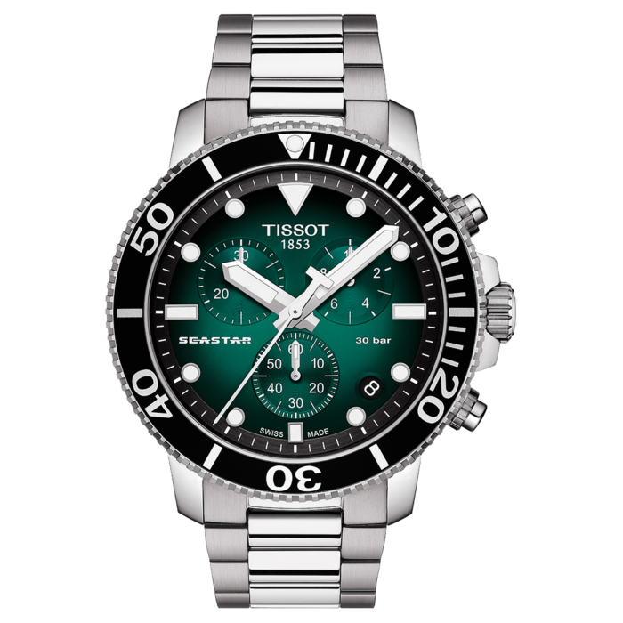TISSOT Seastar 1000 Quarz, Chronograph, Green, T1204171109101 - immagine 3