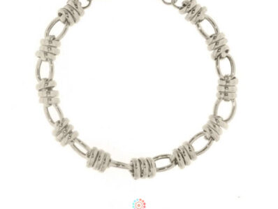 Alisei bracciale argento rolò rondelle medio
