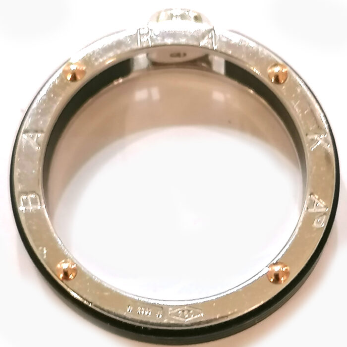 Barakà Anello Oro bianco e rosa e diamante, - immagine 4