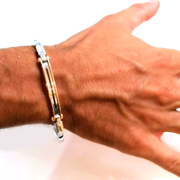 Barakà Bracciale semirigido in Oro 18K bianco e rosa - immagine 7