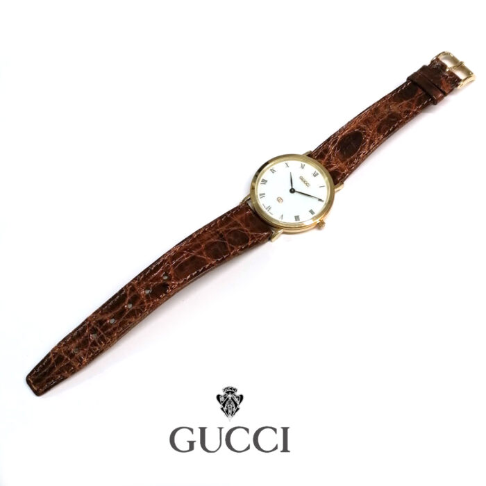 Gucci Heritage Classic cassa oro giallo 18K, 33mm