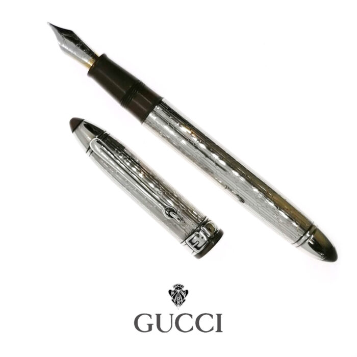 GUCCI Stilografica Heritage in Argento massiccio