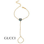 Gucci Bracciale 18K yellow gold & silver, YBA46714400100M