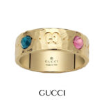 Gucci Anello oro giallo con gemme, mis.12, YBC414022001