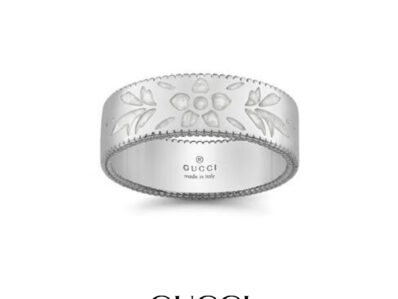 Gucci Icon Anello oro bianco 18K, 15 mis