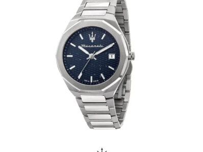 MASERATI Orologio Stile acciaio, Blu, 42m