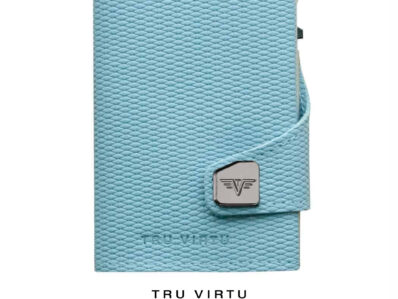 Tru_Virtu Wallet Click & Slide, Light Blue-Silver, 24104000312