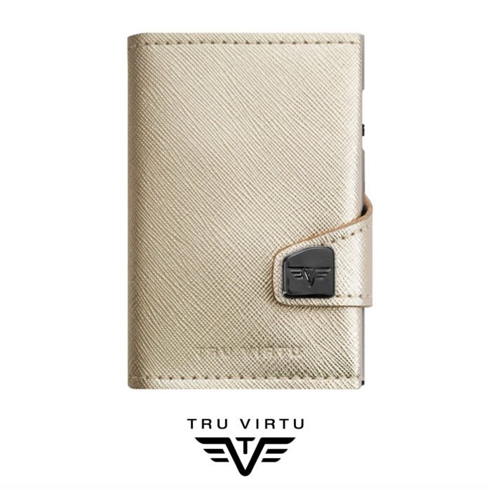 Tru_Virtu Wallet Click & Slide, White Gold, 24104000103