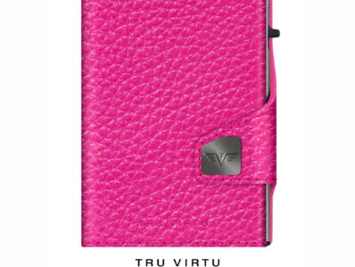 Tru_Virtu Wallet Click & Slide, Fuchsia/Silver, 24104004406