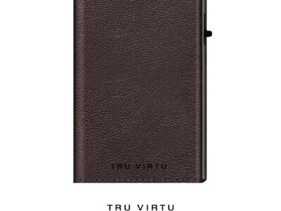 Tru_Virtu Wallet Click & Slide, nappa Braun Silver, 30104000104