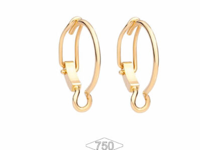 DODO Coppia orecchini portaciondolo oro 18k