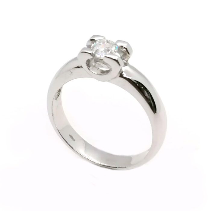 IGI Anello Diamante naturale Ct 0,30 D VVS2 - immagine 2