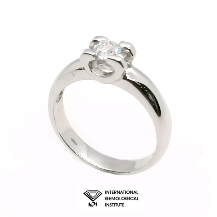 IGI Anello Diamante naturale Ct 0,30 D VVS2