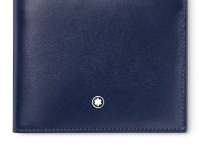 MONTBLANC Portafoglio classico 6cc BLU, 131692
