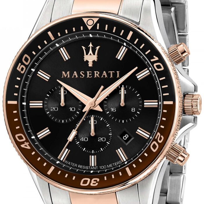 MASERATI Sfida cronografo PVD,  bracciale - immagine 3