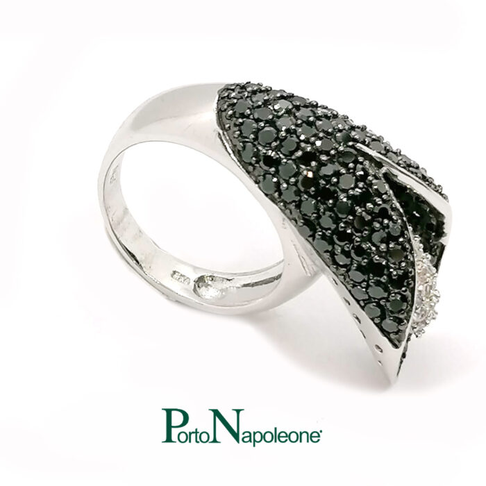 PN Anello Calla in argento & Zirconi, mis16 - immagine 2