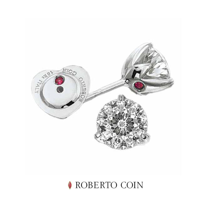 ROBERTO COIN Earrings 18K Cento Diamonds 0.46ct, F VS1