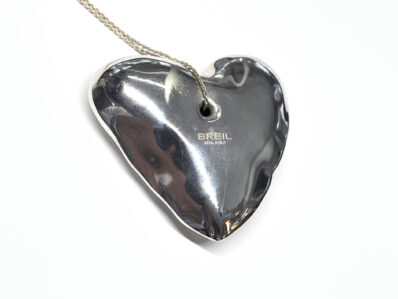 BREIL Pendente Big Heart Argento, 50,0cm