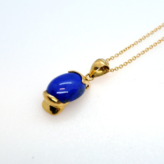 Pendente Oro giallo 18K con Lapislazzuli - immagine 2