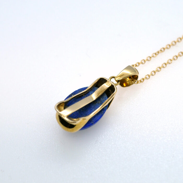 Pendente Oro giallo 18K con Lapislazzuli - immagine 4