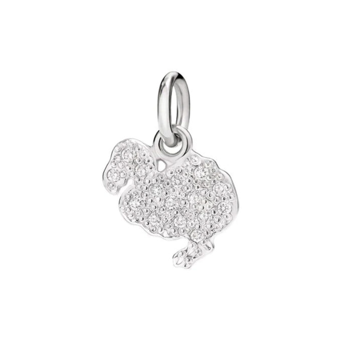DODO ciondolo Oro bianco 18K & Brillanti