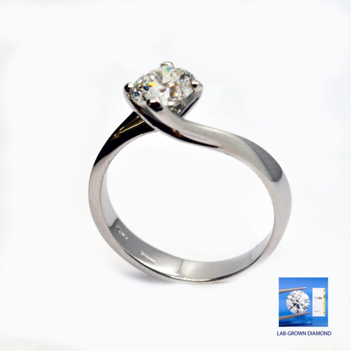 IGI Ring Lab_Grown Diamond 1,04ct F VVS2 - immagine 7
