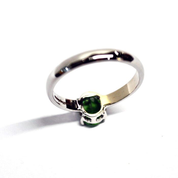 Anello Oro bianco & Tzavorite con Diamanti - immagine 6