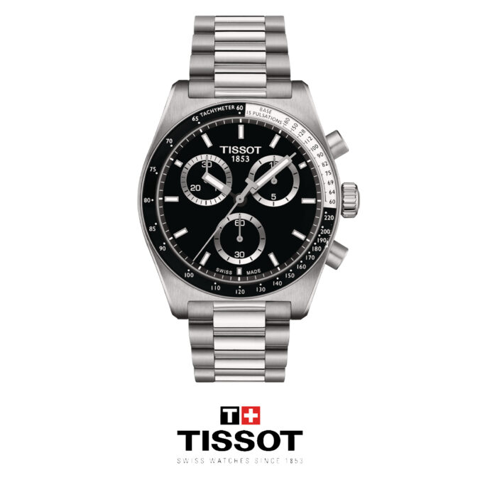 TISSOT PRS516 Chronograph Qz, Black, T1494171105100