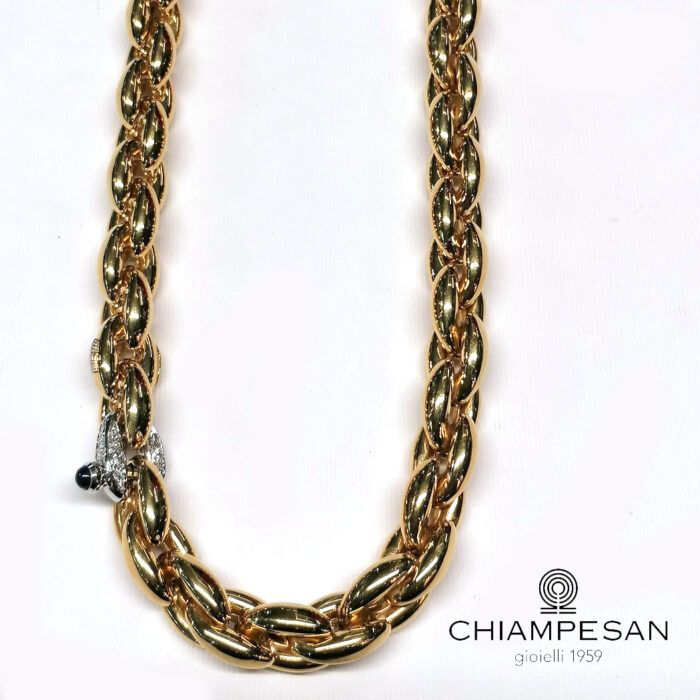 Chiampesan, Collier 18K Gold & Diamonds ct 0,30