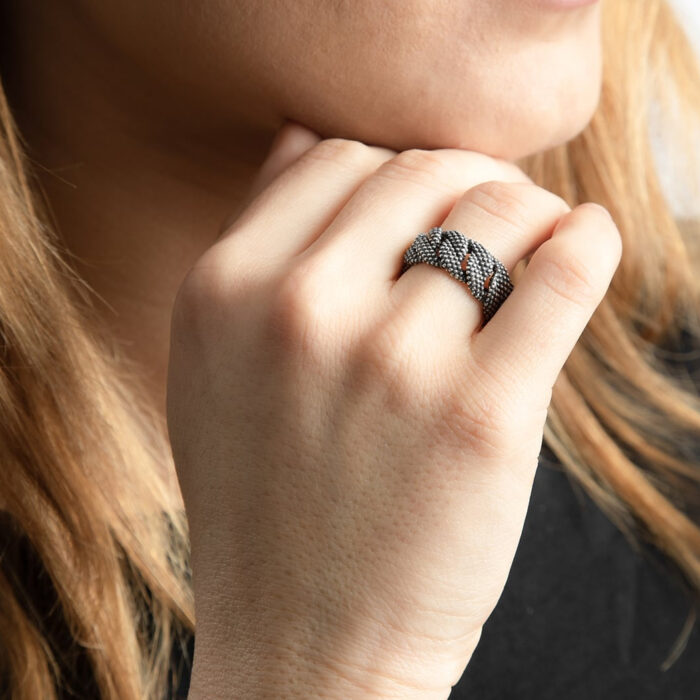 NOVE25 Anello Groumetta piccola, 14mis - immagine 4