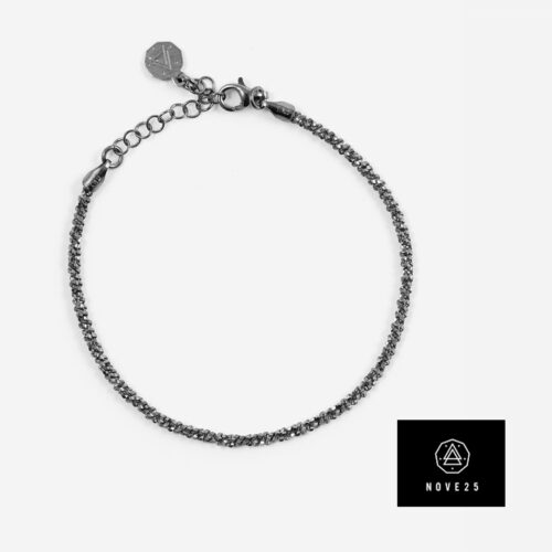 NOVE25 Bracciale Luce argento / rutenio