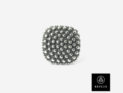 NOVE25 mono orecchino puntinato quadro, N25ORE00166