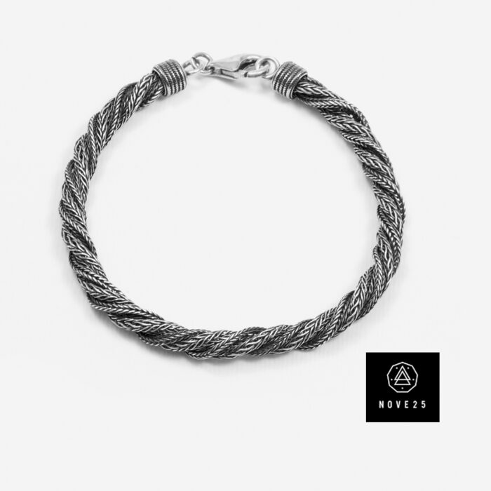 NOVE25 Bracciale corda alternata, 20.0 mis