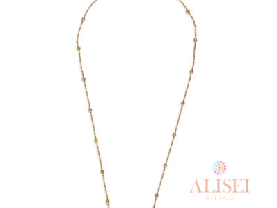 Alisei Collana Argento Boulle Alternate, 80cm