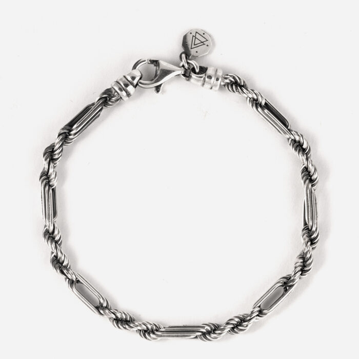 NOVE25 Bracciale  corda alternata, 22.0 mis - immagine 3