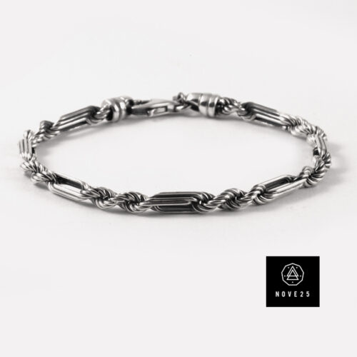 NOVE25 Bracciale corda alternata, 22.0 mis
