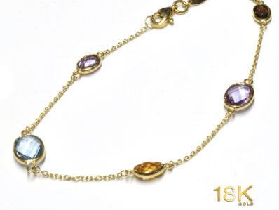 Bracciale Oro 18k e Gemme semipreziose