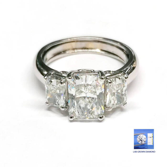 IGI Trilogy Lab_Grown Diamonds Radiant 2.81ct - immagine 2