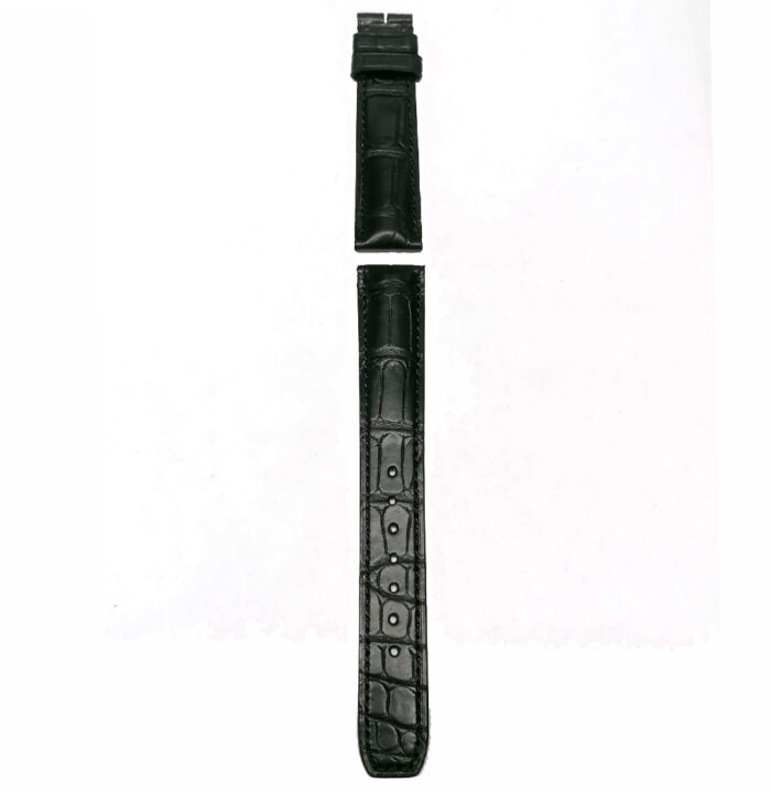 Baume&Mercier Cinturino nero opaco alligatore, 18mm - immagine 2